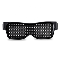 Lunettes led rechargeable led lunettes brillant lunettes led a mené la lumière en verre en verre led