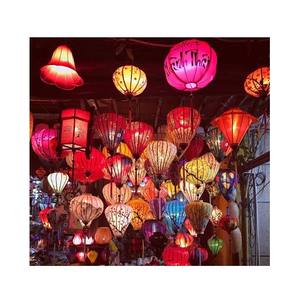 โคมไฟกระดาษผสมสีที่มีหลายขนาดตั้งแต่ D15cm ถึง D50cm โคมไฟเวียดนาม - Product Image 4