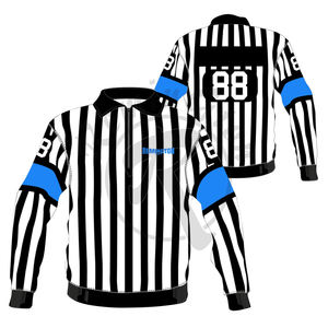 Camiseta de árbitro de hockey sobre hielo, camiseta de árbitro de hockey sobre hielo de talla grande personalizada | Precio de fábrica profesional | Jersey de árbitro - Product Image 3
