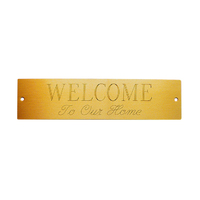 Plaque métallique avec logo personnalisé antique gravé, vente en gros, 10 pièces
