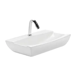Stone Modern Hand Basin: Counter Top Vanity Units, Table Mount Lavabo Bathroom Wash Basin Sink - Ceramic Sanitary Wares