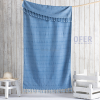 Serviette Peshtemal Stonewash Gris 40x70 pouces 100x180 cm Serviette ultra-douce lavée à la pierre Commande minimum basse Collection Lavage Vintage