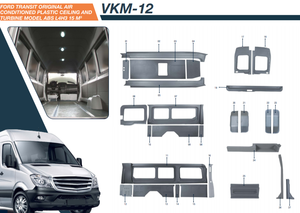 โมเดลกังหันติดเพดานพลาสติก ABS สำหรับรถ Ford Transit ชุดตกแต่งภายใน15M3 L4H3สำหรับรถมินิบัส - Product Image 4