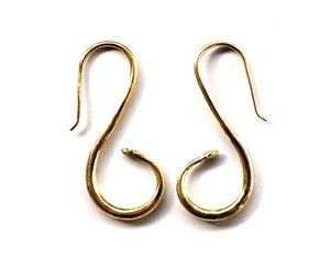 SILVER ZONE 2021 Nouvelles boucles d'oreilles créoles plaquées or style bohème en forme de serpent pour anniversaire - Product Image 1