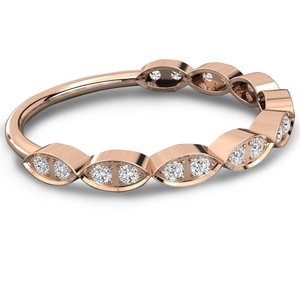 Anillo de Compromiso, Regalo de Año Nuevo, Diamantes Naturales, Oro Macizo, Engaste Clásico de Puntas, Corte Brillante, Certificado IGI INGEMCO, Colección India - Product Image 2