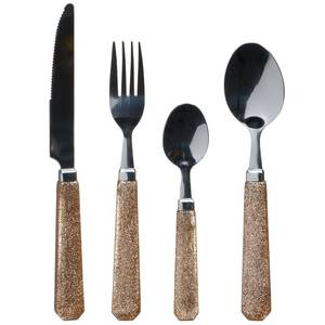 Juego de cubiertos de metal chapado en cobre, cuchara decorativa de metal moderna para boda, cuchillo y tenedor, juego de cubiertos a precio barato - Product Image 4