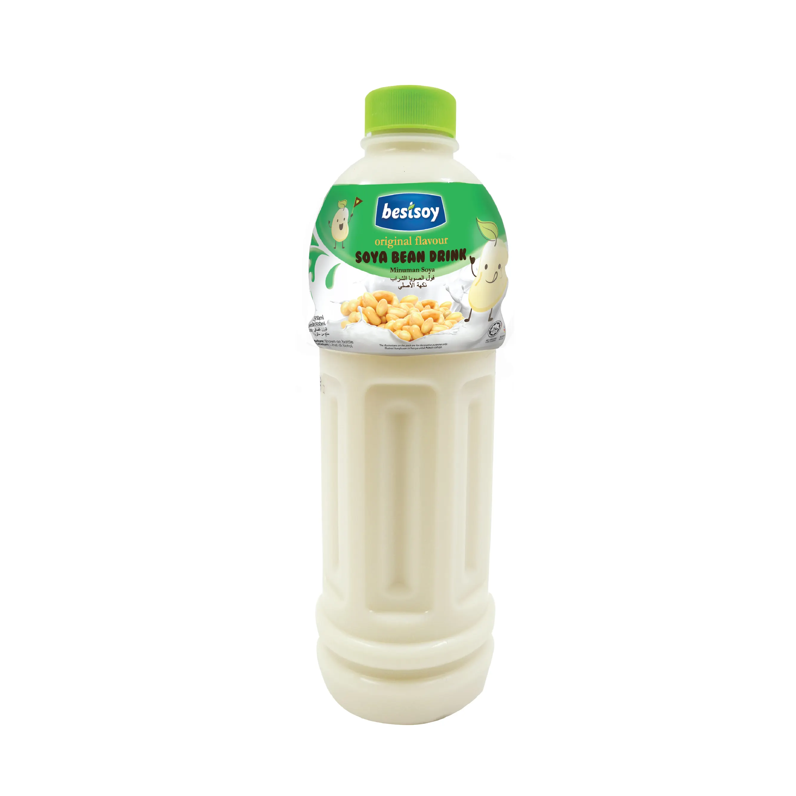 Halal Premium Kualitas Asli Minuman Kacang Soya Alami dengan Honeydew/Jagung/Coklat