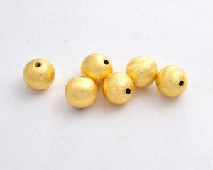 Perles de fard à paupières en or, boules d'espacement rondes, accessoires de bijoux, pièces - Product Image 2