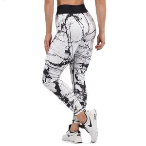 Quantité minimale de commande le plus bas 230gsm polyester spandex impression par sublimation leggings taille haute leggings en soie à texture imprimée personnalisée pour les femmes - Product Image 4