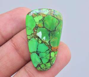 Cabujón de cobre verde turquesa, todas las formas mezcladas, envoltura de alambre, joyería, piedra turquesa para joyería - Product Image 5