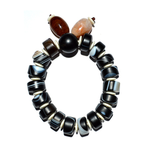 Bracelet Howlite blanc classique avec breloque hibou pierre précieuse de guérison naturelle plaqué or pour cadeau ou anniversaire - Product Image 4