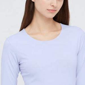 High quality lady blank gym sport plain cotton custom women t <b>shirt</b> - Product Image 5