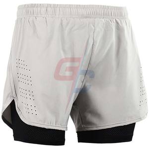 Venta al por mayor de alta calidad para hombre pantalones cortos de gimnasio con diseño de logotipo personalizado pantalones cortos de algodón negro casual simple cantidad - Product Image 3