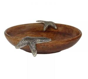 Bol de service en bois pour la maison ustensiles de cuisine vaisselle de service à salade plat & plateau décor de couleur marron bol à fruits en bois design Antique - Product Image 2