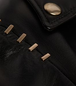 Veste de motard en cuir véritable de mouton noir, pour femmes, taille peplum, disponible en toutes les couleurs, faite au Pakistan - Product Image 4