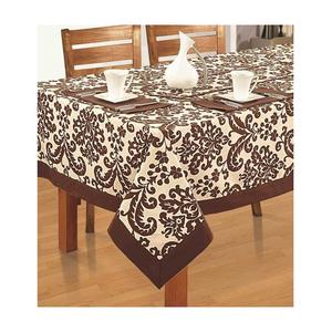 Maillot de corps en coton biologique, 6 places, motif imprimé, couleur marron, pour table, original, certifié - Product Image 1