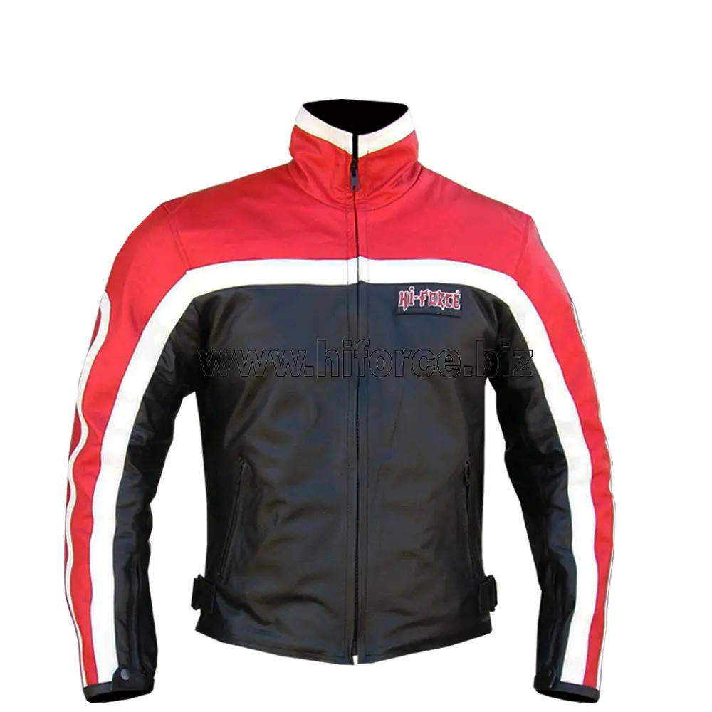 All Weather New Design Men Zipper Jackets Motorcycle Custom Made Motorbike Racing Jackets Leather