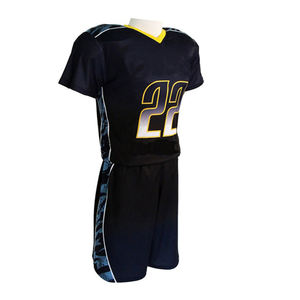 Camisetas y pantalones cortos de lacrosse profesionales OEM, ligeros y duraderos, nombre y número personalizables, MOQ bajo para ropa de fútbol - Product Image 3