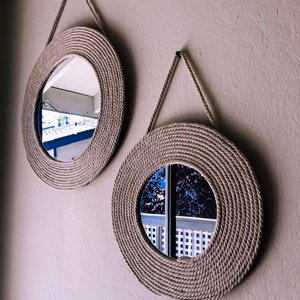 Trendy Handmade Boho Macrame <b>Mirror</b> - Product Image 1