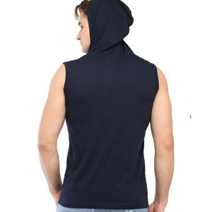 Nouveaux sweats à capuche personnalisés pour hommes, coupe ajustée, en molleton uni, manches régulières, pour la salle de sport, automne - Product Image 4