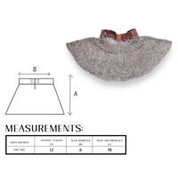 Design personnalisé Antique Plat Riveté Acier Modèle Solide Anneau Collier Aventail Métal Animal Anime-Inspiré Indien Usine Directe