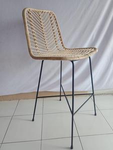 Outdoor Powder Coated Restaurant Coffee Dining Aluminum <b>Garden</b> Dining Bistro Bar Rattan Wicker Cane <b>Ratan</b> <b>Chairs</b> - Product Image 2