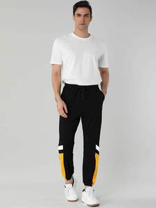 Pantalones de chándal con logotipo bordado para hombre, prenda deportiva masculina con bordado de SizeCustom, en color negro lavado, 100% algodón, resistente al sudor - Product Image 5