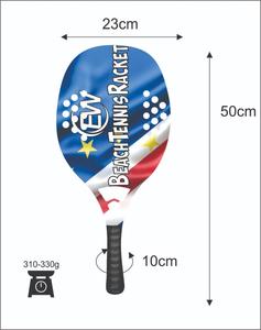 Raquettes de beach tennis sur mesure, raquettes de paddle/Padel, 100% fibre de verre, poignée en fibre de carbone, poids 320-340g, logos, combinaisons de couleurs - Product Image 2