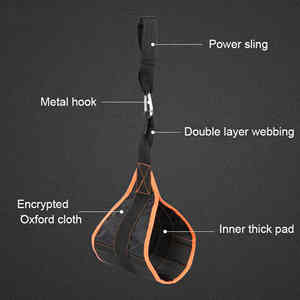 Sangles d'entraînement des muscles abdominaux de remise en forme réglables Sangle de fronde abdominale suspendue épaissie pour barre de traction - Product Image 5
