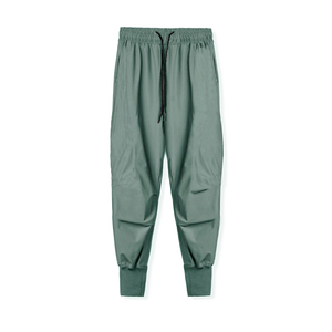 Pantalon de jogging ample pour homme, teint en pièce, avec poches zippées, taille mi-haute en coton, décontracté, idéal pour le printemps – Personnalisation OEM - Product Image 2