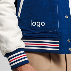 Chaqueta Letterman de alta calidad personalizada de chenilla bordada chaqueta de béisbol al por mayor chaqueta universitaria unisex - Product Image 5