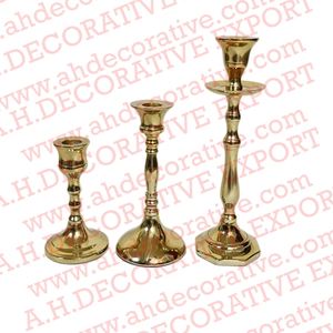 Table en métal de haute qualité nickelé décoratif nouveau Design bougeoir décoratif fait à la main bougeoir en métal en gros - Product Image 2