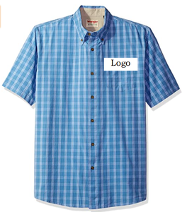 Chemise à carreaux classique à manches courtes pour hommes, en Stock, pas cher, vêtements de mode, en lot, du Bangladesh, vente en gros, - Product Image 1