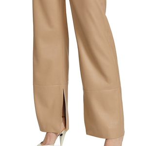 Pantalones de cuero genuino para mujer totalmente personalizados, mezcla perfecta de sofisticación de estilo y comodidad para una declaración de moda elegante - Product Image 5
