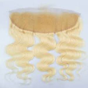 HAMDAAN IMPEX 36 pouces blond pour extensions de cheveux frontales en dentelle paquet de cheveux Remy indiens bruts avec ruban adhésif en Inde - Product Image 2