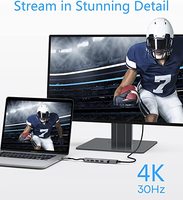 Hub 5 ports USB type-c vers Rj45 HD, 5 prises, 2 ports USB 3.0 et câble adaptateur 5 en 1