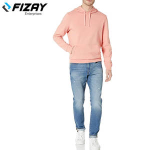 Pull-over à capuche en coton pour hommes sérigraphie personnalisée Sweat-shirt en molleton de fitness pour l'hiver coupe ajustée - Product Image 5