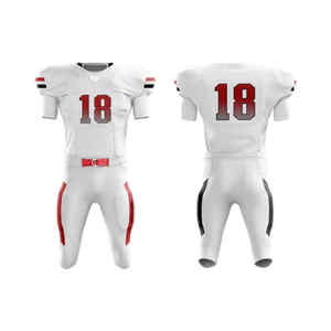 Nouvel ensemble d'uniformes de Football américain personnalisés en sergé pour jeunes - Product Image 1
