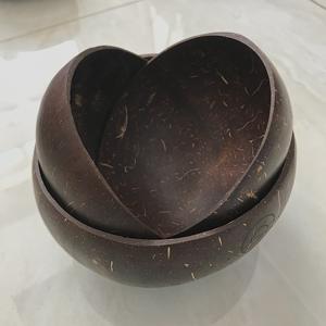 COCONUT SHELL BOWL MADE FROM <b>AGRICULTURAL</b> <b>WASTE</b> ECO FRIENDLY PRODUCTS NATURAL BOWL SALAD FRUIT BOWL - Product Image 2