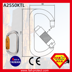 Twist Lock Rock Aluminum Carabiner With CE Certificate - Product Image 4