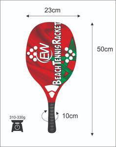 Raquetas de Tenis Playa Personalizadas, Raqueta de Pádel de Fibra de Carbono y Vidrio, Cara de 20 mm, Peso 310-330 g, Logotipos y Color Personalizados - Product Image 3