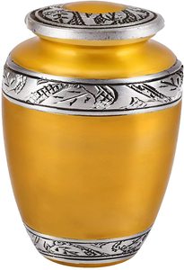 Aria Indian Manufacturer L MAX B EXPORTS Aluminum Urn Tree Printed for Adult Ashes Burial <b>Funeral</b> <b>Supplies</b> Cremation - Product Image 5