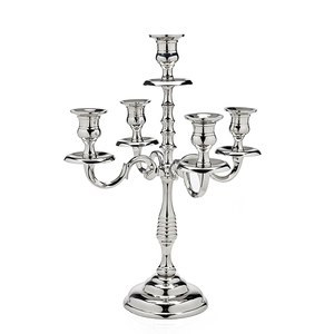 Candelabro de cristal votivo alto de lujo de grado superior, candelabro de plata antigua para bodas y Navidad, venta directa del fabricante - Product Image 1