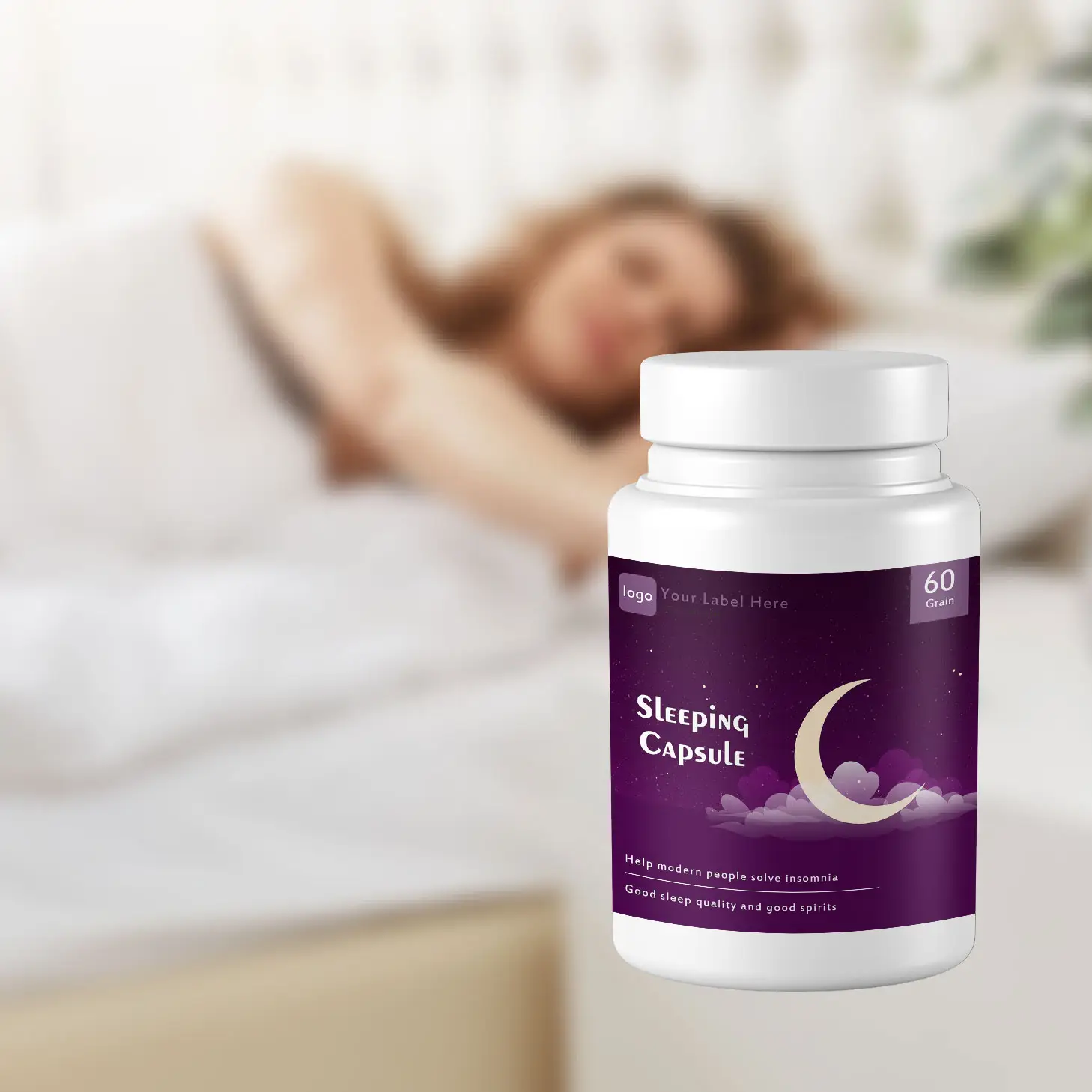 ODM Fabricante Sleep Aid Suplemento DE SALUD Suplemento alimenticio vegano Vitamina B6