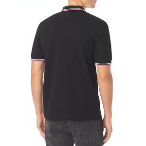 Camiseta Polo negra de diseño personalizado OEM, recién llegada, para hombres/niños, 100% algodón Pique, tela de alta calidad. - Product Image 3