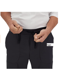 Pantalon de jogging pour hommes, 100% Polyester, noir, personnalisé, rouge, bleu clair, pour les affaires, avec fermeture élastique, vêtement importé à la Machine - Product Image 4