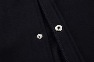 เสื้อแจ็กเก็ตผ้าแคนวาสสำหรับผู้ชายปักลายตัวอักษรเบสบอลแขนเสื้อหนังสำหรับฤดูหนาวมีตัวอักษรโลโก้ด้านหน้าสไตล์เลตเตอร์แมนตามสั่ง - Product Image 6