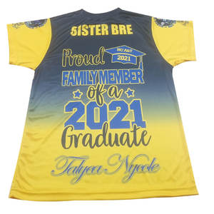 Camiseta de sublimación de poliéster 100% personalizada con patrón impreso, material de algodón y poliéster - Product Image 2