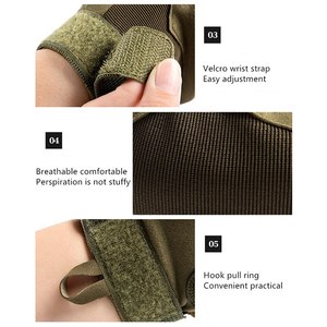 Guantes Deportivos de Cuero Resistentes a Impactos para Invierno, con Dedos Completos, Color Negro, Diseño Personalizado, Pantalla Táctil, Tipo Aguja - Product Image 3