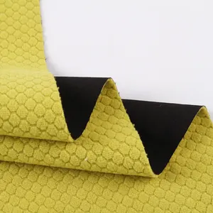 4 way stretch softshell bonded stretch fabric for bonding stretch fabric jacquard polar fleece